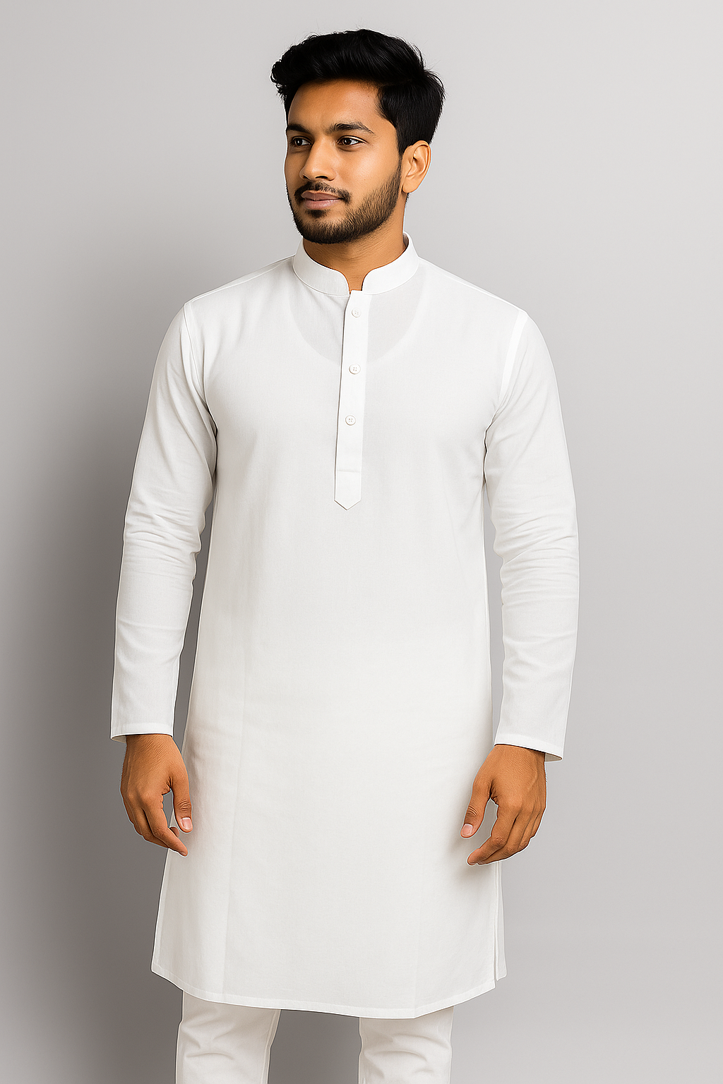 100% কটন সুতি ধুতি কাপড়ের প্রিমিয়াম পাঞ্জাবি